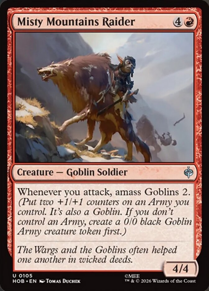 Misty Mountains Raider card front