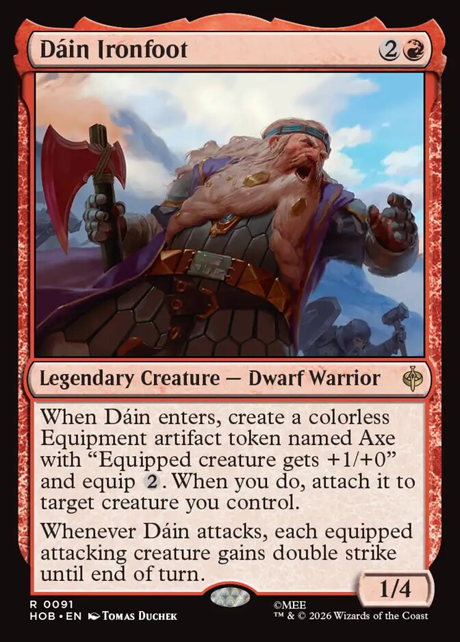 Dáin Ironfoot card front