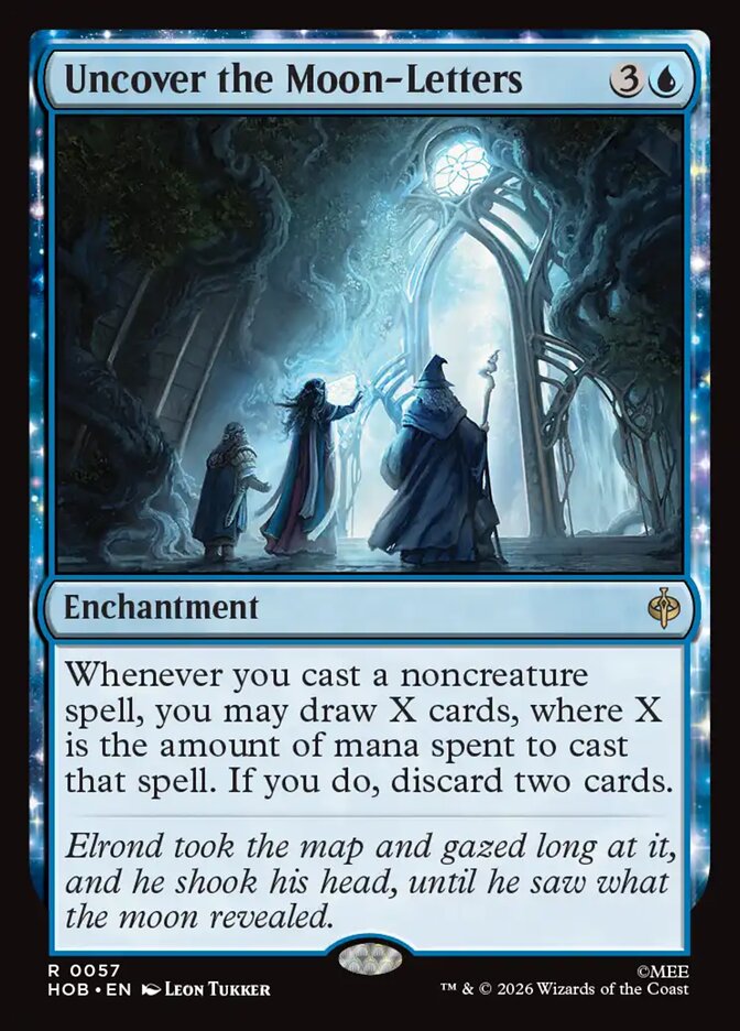 Uncover the Moon-Letters card front