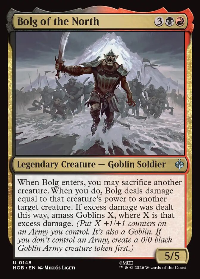 Bolg of the North card front