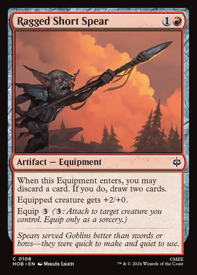 Ragged Short Spear card front