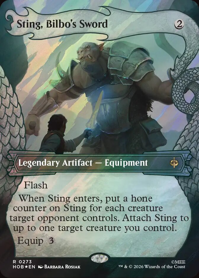 Sting, Bilbo's Sword card front