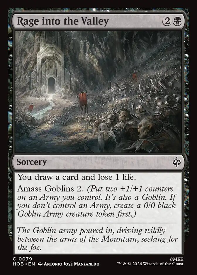Rage into the Valley card front