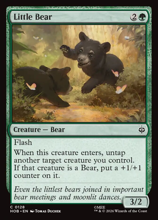 Little Bear card front
