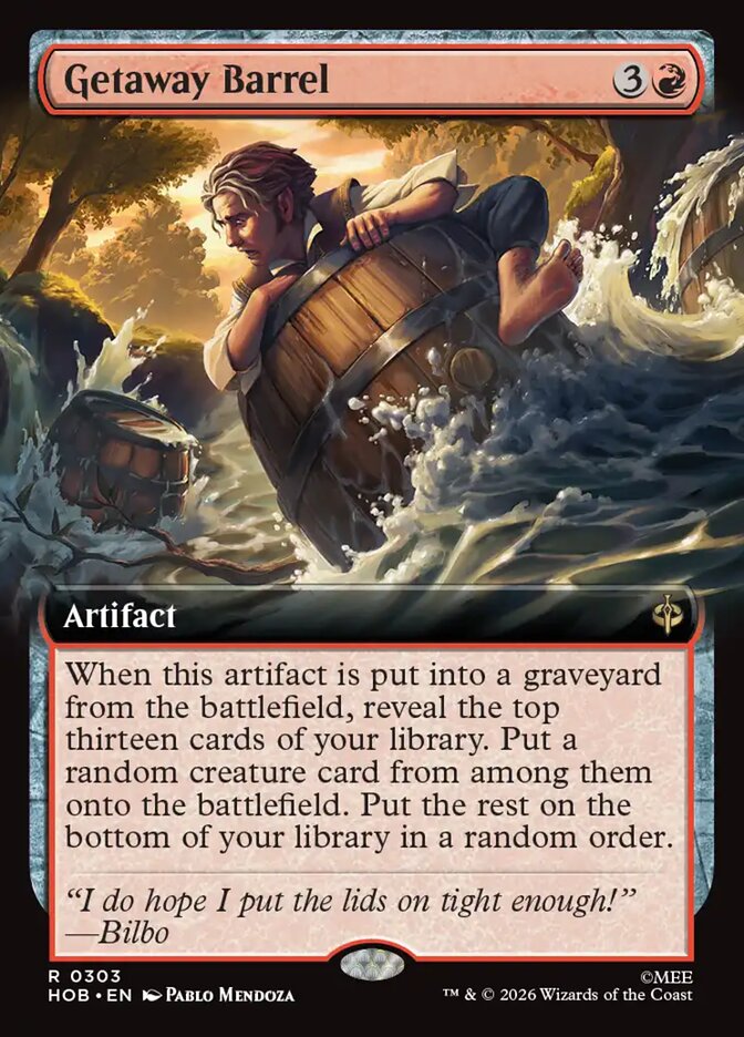 Getaway Barrel card front