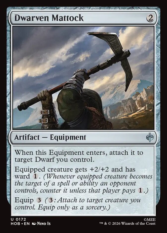 Dwarven Mattock card front