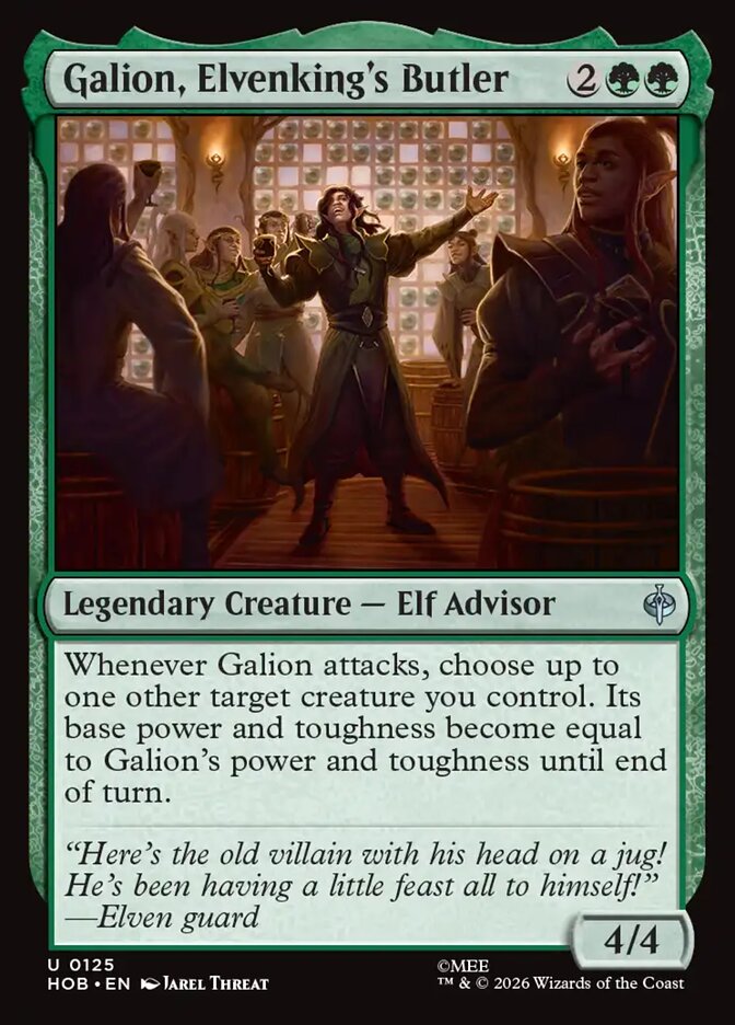 Galion, Elvenking's Butler card front