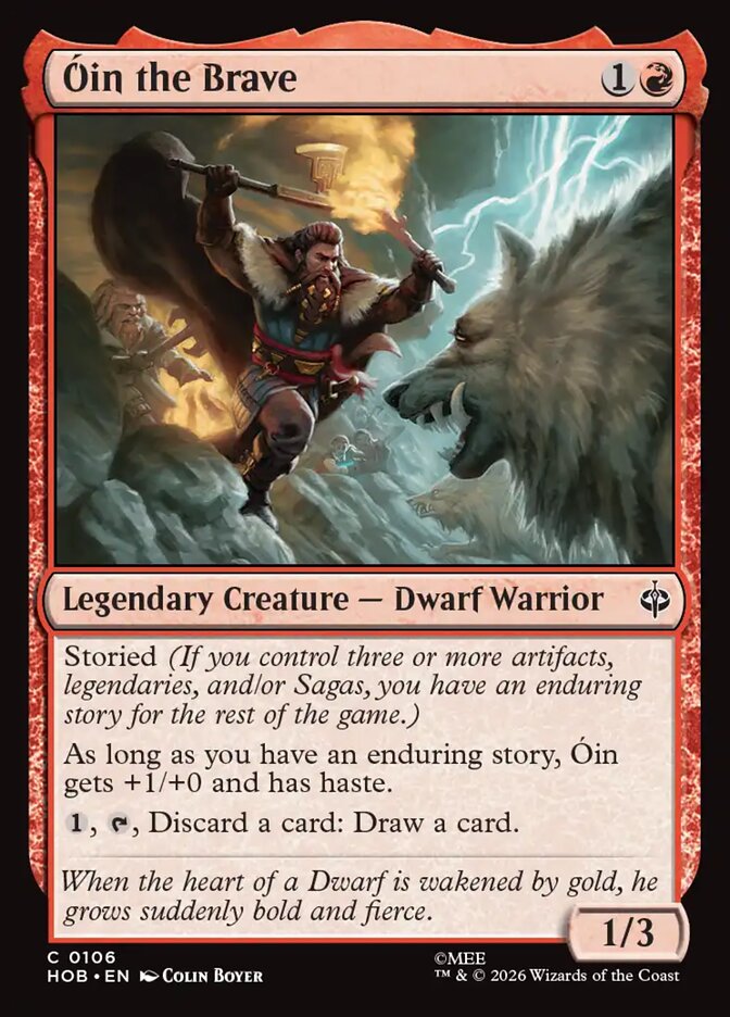 Óin the Brave card front