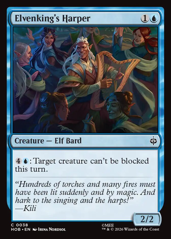 Elvenking's Harper card front