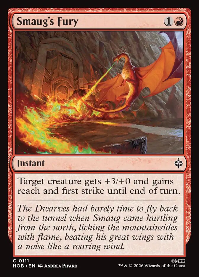Smaug's Fury card front