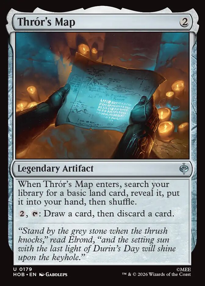 Thrór's Map card front