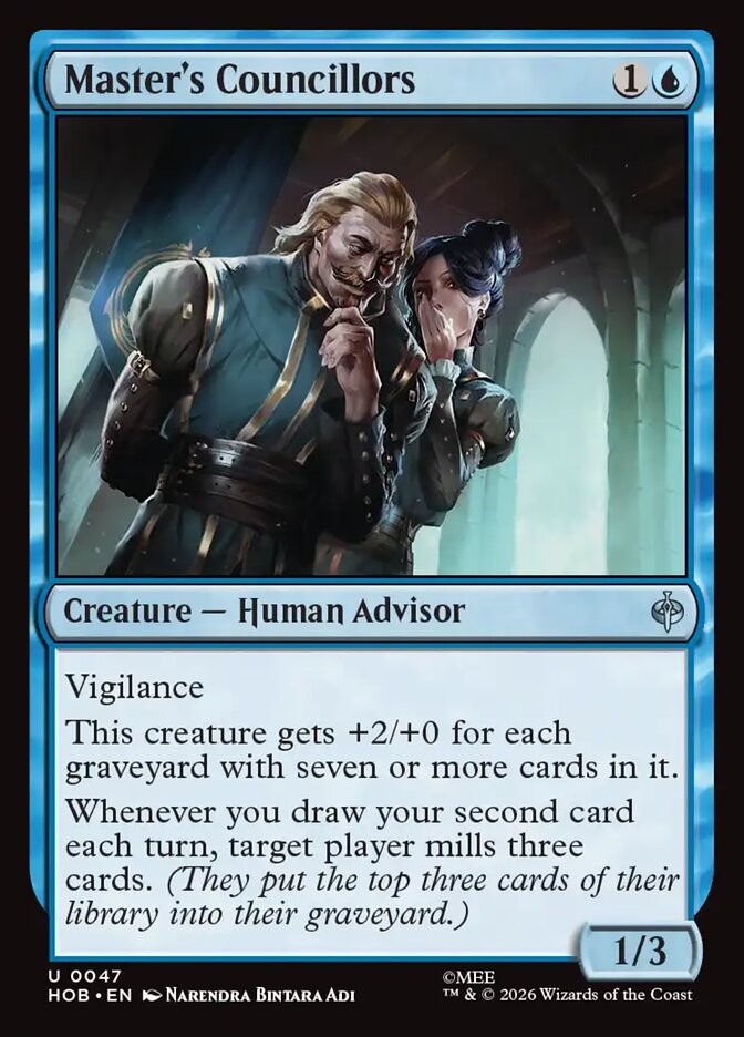 Master's Councillors card front