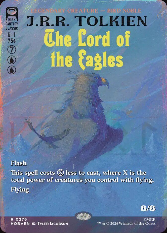 The Lord of the Eagles card front