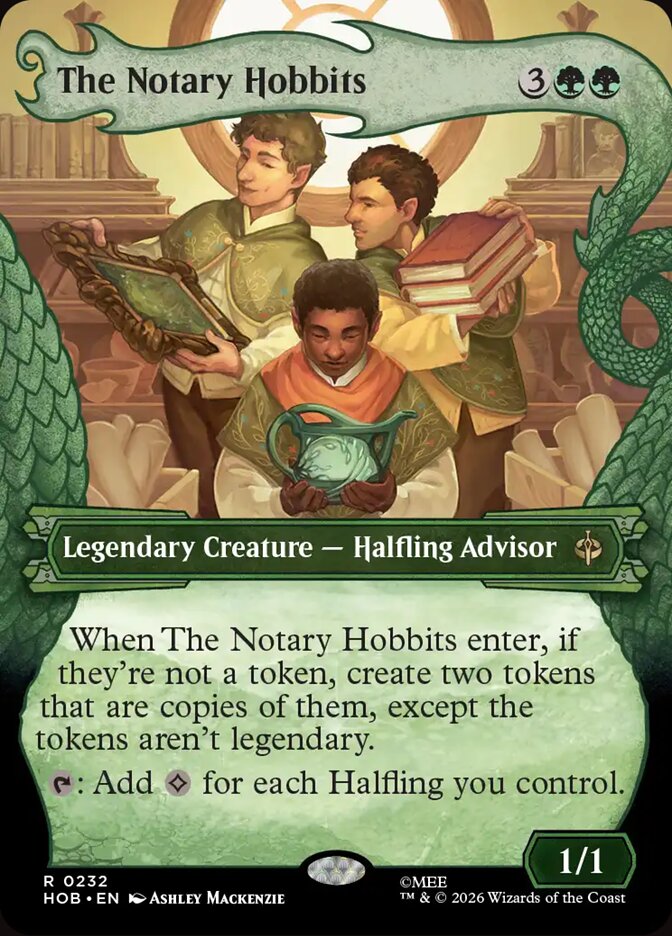 The Notary Hobbits card front