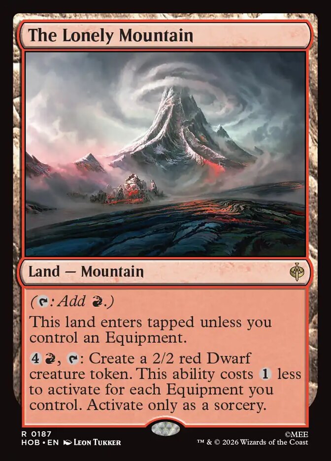 The Lonely Mountain card front
