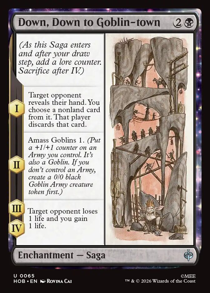 Down, Down to Goblin-town card front