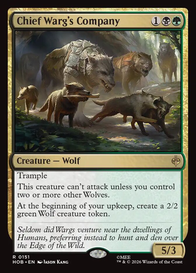 Chief Warg's Company card front