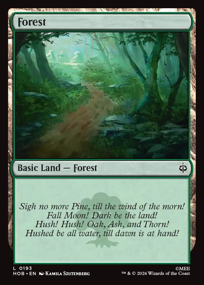 Forest card front