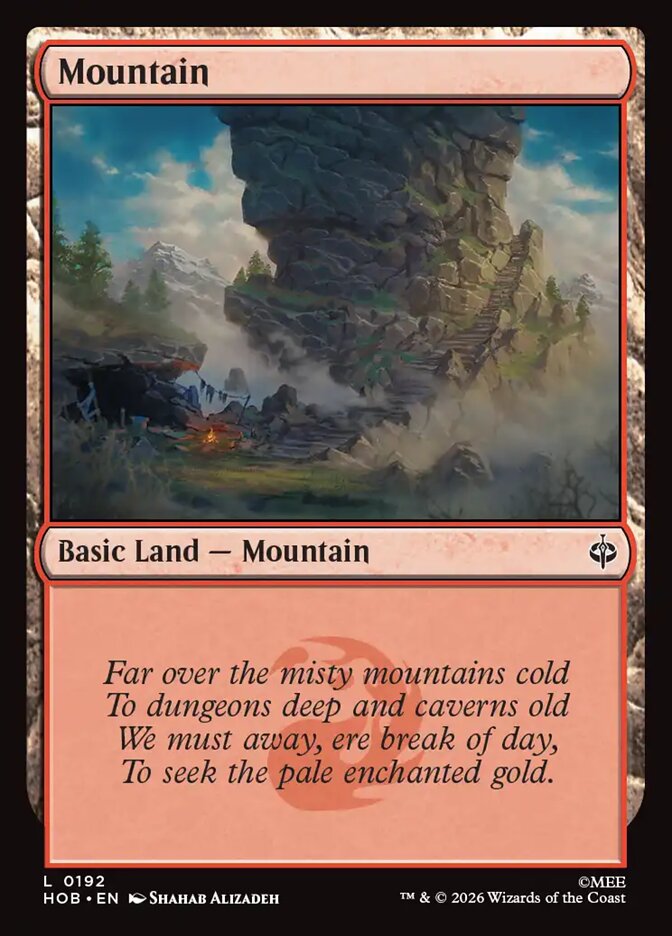 Mountain card front