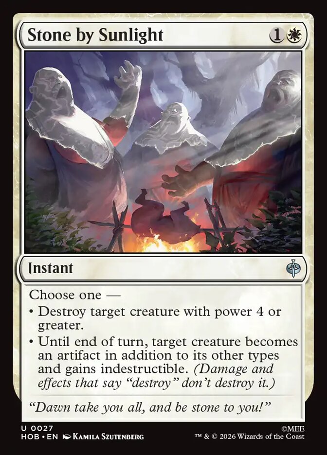 Stone by Sunlight card front