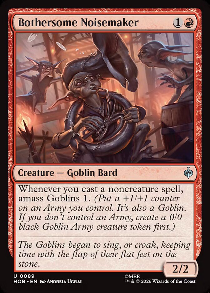 Bothersome Noisemaker card front