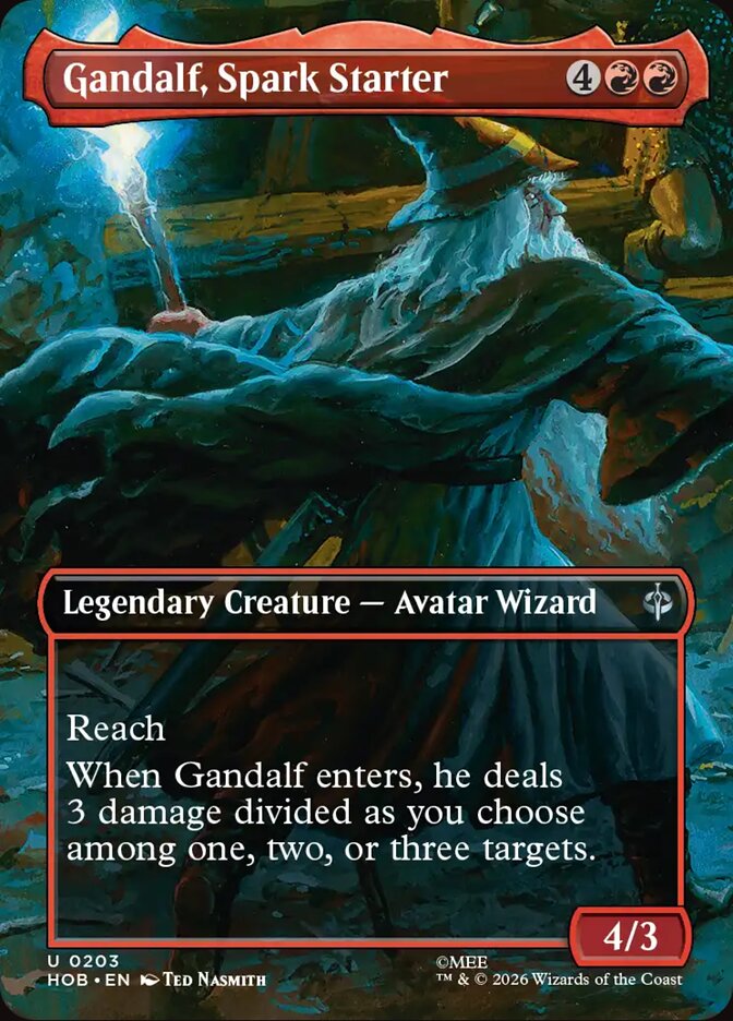 Gandalf, Spark Starter card front