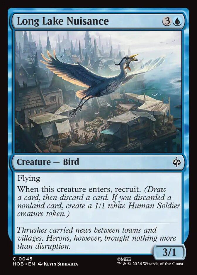 Long Lake Nuisance card front