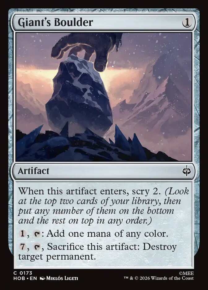 Giant's Boulder card front