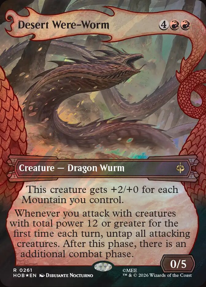 Desert Were-Worm card front
