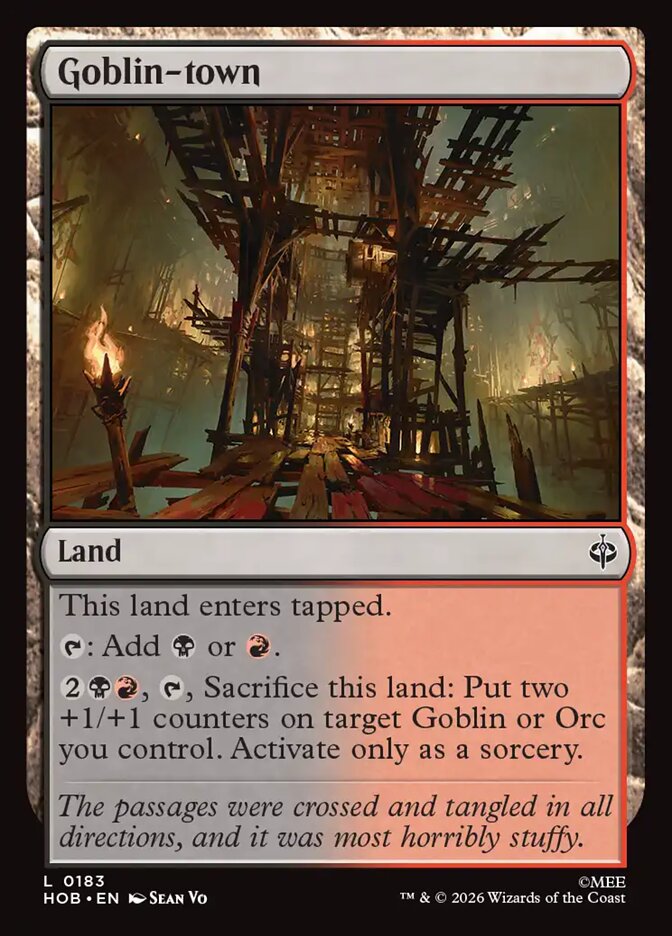 Goblin-town card front