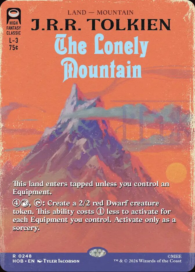 The Lonely Mountain card front