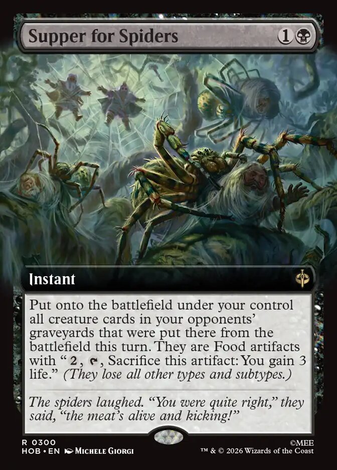 Supper for Spiders card front