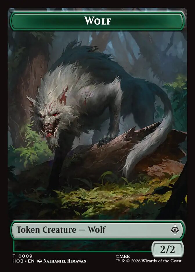Wolf card front