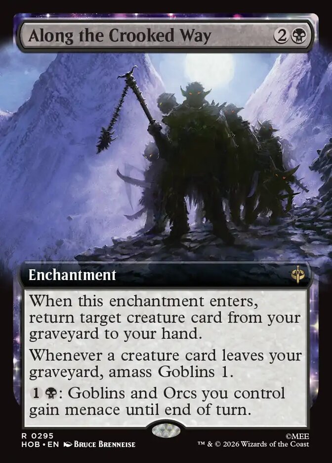 Along the Crooked Way card front