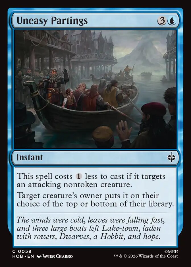 Uneasy Partings card front