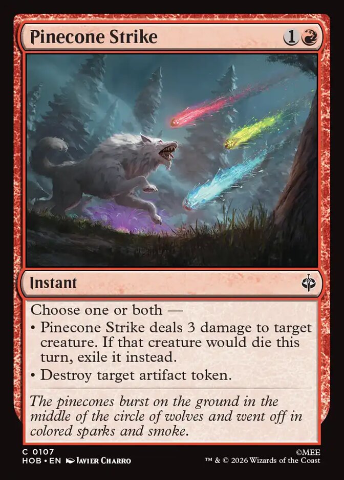 Pinecone Strike card front