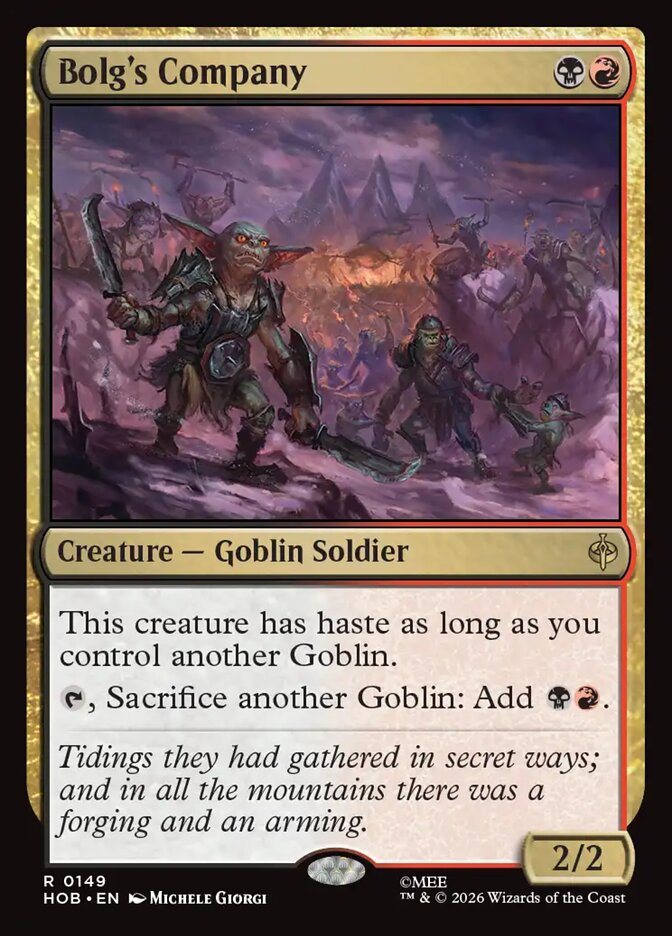 Bolg's Company card front