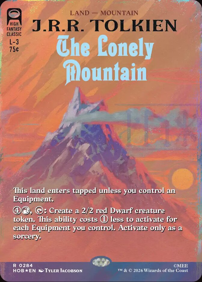 The Lonely Mountain card front