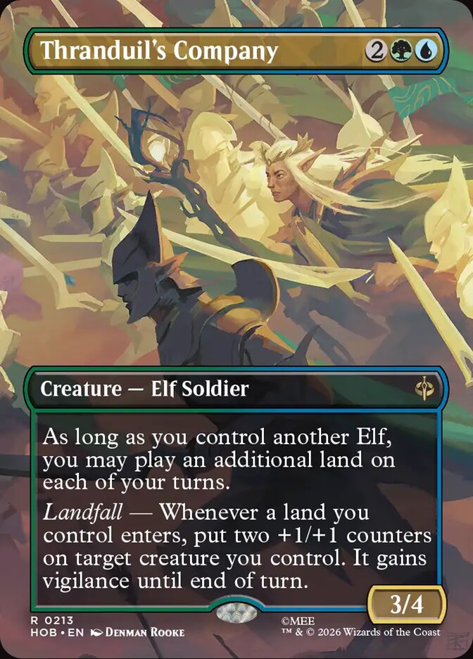 Thranduil's Company card front
