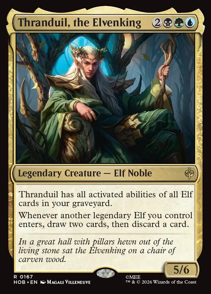 Thranduil, the Elvenking card front