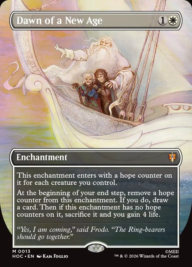 Dawn of a New Age card front