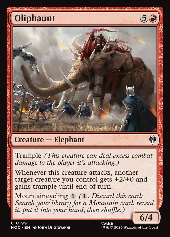 Oliphaunt card front