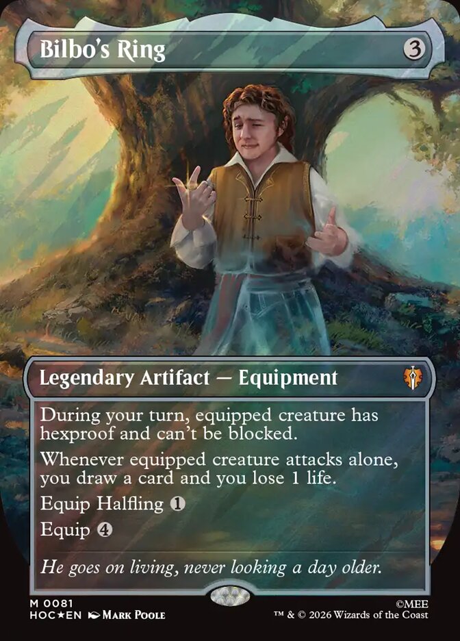 Bilbo's Ring card front