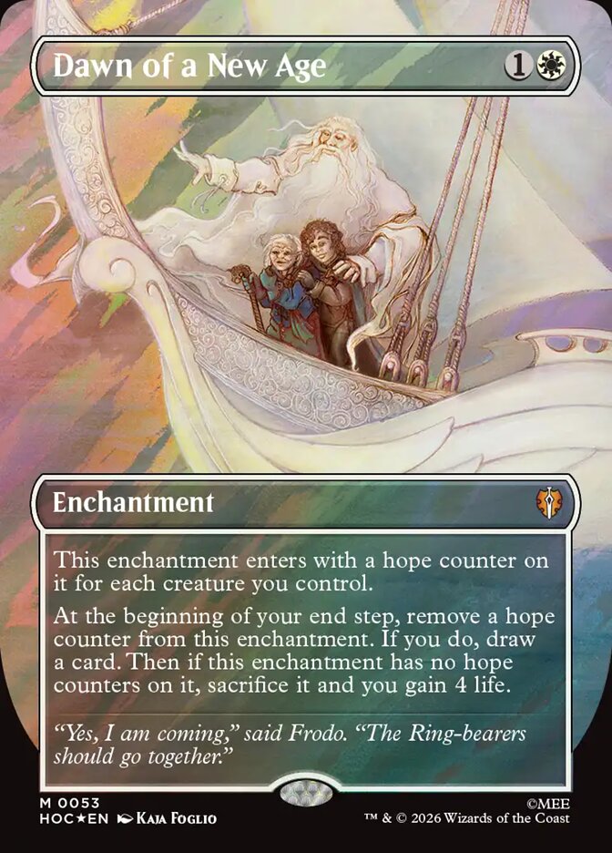 Dawn of a New Age card front