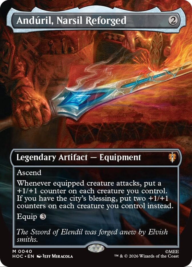 Andúril, Narsil Reforged card front