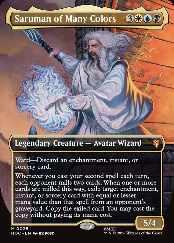 Saruman of Many Colors card front