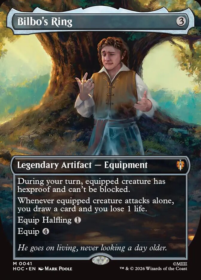 Bilbo's Ring card front