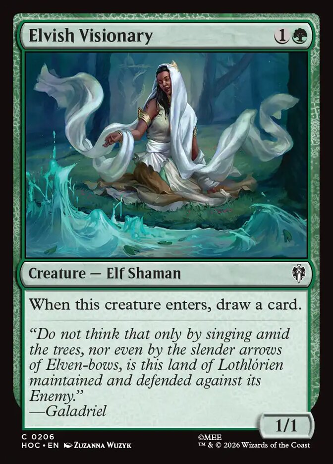 Elvish Visionary card front