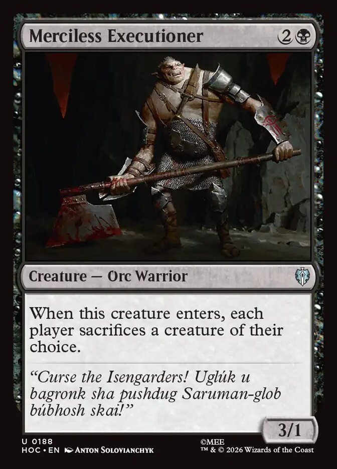 Merciless Executioner card front