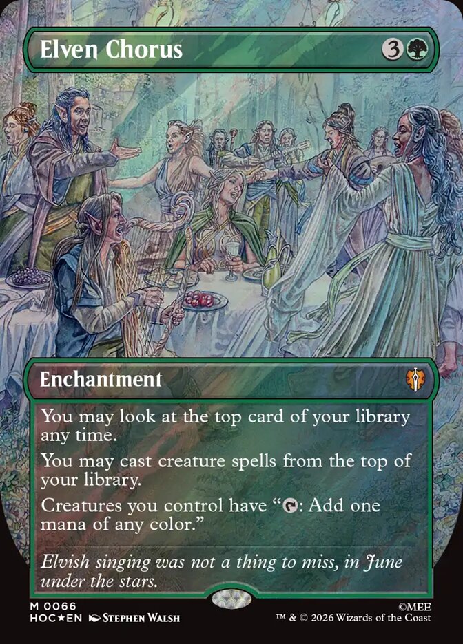 Elven Chorus card front